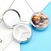 Round Pill Box with Watercolor Acoustic Guitar Print | 3 Compartment Portable Pill Organizer | Decorative Metal Pocket Pill Case - Style 4 - Buy Online on GoSupps.com