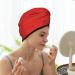 Red Glitter Hair Towel Wrap - Fast Drying Hair Turban with Button | Perfect Hair Drying Solution - Buy Online on GoSupps.com
