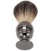Qyebavge Men's Shaving Brush - Portable Stainless Steel Handle in Gun Color | Premium Grooming Tool for Smooth Shaves - Buy Online on GoSupps.com