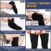 2 Pairs Men's Thigh High Compression Socks 20-30 mmHg with Silicone Grip - Ideal for Swelling, Dress Socks for Men - Closed Toe, Large - Buy Online on GoSupps.com