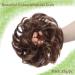Dark Brown & Maroon Messy Hair Scrunchies for Women - Ponytail Extensions & Up Do Hair Piece - Buy Online on GoSupps.com