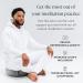 Large Meditation Cushion for Zafu Yoga - Buckwheat Hull Filled, Washable Cotton Cover - Slate Grey - Buy Online on GoSupps.com