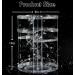 360 Rotating Adjustable Acrylic Makeup Organizer with Large Capacity - Clear Cosmetics Storage for Bathroom Counter - Makeup Holder and Dresser Organizer - Buy Online on GoSupps.com