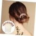 Angoily spring hair accessories top clip hair hair comb Korean version the flowers of head bride hair jewelry hair clip rhinestones issue card wedding comb decorate large - Buy Online on GoSupps.com