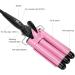 3 Barrel Hair Curling Iron Temperature Adjustable 25mm Hair Waver Curling Wand Fast Heating Hair Crimper Curling Wand for Curly Styling (-US) Pink-us - Buy Online on GoSupps.com