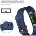 3 Pack Bands Compatible with Fitbit Charge 2  Classic & Special Edition Replacement Bands for Fitbit Charge 2  Women Men Large( 6.7"-8.1" ) Black/Gray/Navy Blue - Buy Online on GoSupps.com