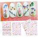 Healvian 8 Sheets Women Nail Art Sticker Nail Design DIY Fingernails Nail Decal Nail Stickers Nail Decor Stickers Nail Art Stickers Flower Patterns Manicure Tips Flower Stickers - Buy Online on GoSupps.com
