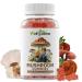 Mushroom Gummies Supplement with Ashwagandha - Lion Mane Mushroom Supplement for Adults Kids with Reishi Cordyceps Brain Supplements for Memory and Focus Organic Vegan Non GMO Mixed Fruit Flavor 60CT