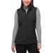 33 000ft Vest Women Outdoor Lightweight Softshell Vest Sleeveless Jacket Windproof Fleece Ladies Vest for Running Golf Hiking 50 Black