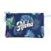 House and decoration bikini wetbag waterproof bathing bag bikini bag with 5 different summer designs nast pockets for on the go swimming bag for vacation beach swimming pool (Aloha)