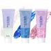 URAQT Body Glitter Gel 3Pcs 50ml Holographic Mermaid Sequins Glitter Chunky Cosmetic Glitter Face and Body Gel Sparkling Festival Party Lotion Glitter for Face Body Eye Hair Nail DIY Art (A) White & Blue & Pink
