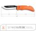 Outdoor Edge RazorLite - Folding Hunting Knife with Replaceable Blades, Rubberized Handle and Camo Sheath (Orange) - Buy Online on GoSupps.com