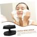 FOYTOKI Face Brush Face Exfoliator Facial Cleansing Brush Exfoliator Facial Wash Brush Facial Scrubber Exfoliator Facial Cleansing Brush for Blackhead Silicone Face Cleansing Brush 6.50X6.50X4.00CM Black - Buy Online on GoSupps.com