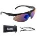 Franklin Sports Baseball + Softball Sunglasses - Men's + Women's Sports Sunglasses - Flip Up Shades + Non Flip Glasses Black Flip Up