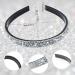 Tyqour 1 Piece Sparkling Crystal Hair Bands Skinny Headbands Non-Slip Rhinestone Headband Women Glitter Wedding Birthday Holiday Hair Accessories for Women Girls Gifts - Buy Online on GoSupps.com
