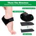 Thicker Heel Protector for Plantar Fasciitis Relief | Heel Support Pads for Men & Women | Achilles Tendonitis Brace & Cracked Heel Repair Inserts (Black L & M Size - Buy Online on GoSupps.com