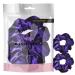 2 PCS Premium Large Hair Velvet Scrunchies Ties Bands Updo Ponytail Bobble Scrunchy Holder For Women Girl Kids Purple