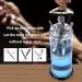 Glass Disinfecting Jar with Removable Basket and Stainless-Steel Parts for Nail Tools Disinfectant Jar for Manicure Barber Tool - Buy Online on GoSupps.com