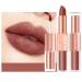 KUAILEGO UNIQUE 2 In 1 Matte Lipstick & Liquid Lipstick  Nude  Splendid Matte Double-Ended Lip Gloss And Lipstick  Long Lasting Waterproof Velvet Lip Gloss (L09)