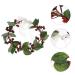 Lurrose Red Floral Crown Headband - Artificial Berry Wreath for Weddings Festivals & Parties - Buy Online on GoSupps.com