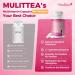 Mulittea Multivitamin for Women - 18+ Daily Women Multivitamin w/Biotin 10000mcg, Vitamin A, C, D, E & More for Hair, Skin and Nails - Methylated B9,B12 for Energy & Focus -120 CT 120 Count (Pack of 1) - Buy Online on GoSupps.com