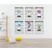 6PCS Workout Chart Posters for Home Gym | Fitness Dumbbell Exercise Motivational Decor | Exercise Charts for Triceps, Shoulders, Legs, Back, Chest, Abs | Oil on Canvas Gym Art - Buy Online on GoSupps.com
