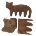 Combined Cat Massage Comb - Wooden Scalp Massage Device for Hair & Acupuncture Therapy | Wide Tooth Sandalwood Comb - Buy Online on GoSupps.com