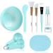 Face Mask Mixing Bowl Set, Facial Mask Mixing Tool Kit with Plastic Mask Bowl Silicone Mask Brushes Measuring Cup Stick Spatulas Facial Sponge (10PCS)