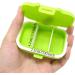 Honbay 2PCS Vitamin Organizer Box - Portable Pill Case with 3 Removable Compartments for Travel & Daily Use - Ideal for Vitamins & Medications - Buy Online on GoSupps.com
