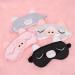 IUAQDP Cute Piggy Sleep Eye Mask Set - Funny Cartoon 3D Pig Shading Eye Cover for Travel, Nap, Night Rest - Soft Silky Animal Blindfold with Elastic Strip - Men Women - Buy Online on GoSupps.com