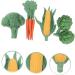 ABOOFAN 20 Pcs Simulated Fruits and Vegetables Artificial Vegetable Models Fake Vegetable Decorations Ornament Plant Decor Plastic Fruit Simulation Fake Vegetable Models Carrot Assorted Color2x5pcs 8.5X2.7X1CMx5pcs - Buy Online on GoSupps.com