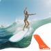 HLOGREE 9'' SUP Fin - 9 inch Surf & SUP Single Center Water Fin | Quick Release & Detachable Stand-Up Paddleboard Fin in Orange - Buy Online on GoSupps.com