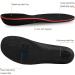 LARGERED Gel Insoles with Arch Support | Memory Foam Shoe Inserts for Flat Feet & Plantar Fasciitis | Men Women | Size M 6-8UK | Black - Buy Online on GoSupps.com