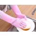 Dishwashing Silicone Gloves Kitchen Brush Gloves Car Wash Gloves Cleaning Gloves Cleaning Hygiene Gloves (pink) - Buy Online on GoSupps.com