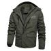 Hanxiulin plush jacket oversize warm lined fleecemantel men's sweater fleece sweater sweater transition jacket oversized caused cursized sweat jacket hooded tops coat winter jacket with hood green 5xl