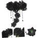 Ipetboom Rose Hair Clip Halloween Hair Accessories Women's Hair Clips Cosplay Hair Accessories Party Hair Accessories Black Headband Tiara Gothic Black Rose Hairpin Gothic Hairpin Girl Gel - Buy Online on GoSupps.com