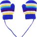 ANGELA & WILLIAM Kids' Knit Striped Mitten with Keeper String - Blue - Buy Online on GoSupps.com