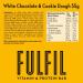 Fulfil Vitamin and Protein Bar | White Chocolate & Cookie Dough Flavor | 20g Protein, 9 Vitamins | Low Sugar | 15 x 55g Bars - Buy Online on GoSupps.com