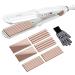CCKEYIN crepe iron for hair 3 in 1 hair straightener smooth iron ceramic multi -style smooth iron set wave iron temperature control smooth and hair crimper white