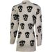 Fast Fashion Ladies Long Sleeves Open Cardigan with Skull Owl Front | 20+ Stone - Buy Online on GoSupps.com