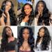 Lace Front Wigs Human Hair Body Wave 13x4x1 T Part Medium Pre Plucked Bleached Knots Brazilain Real Indian Thick High Destiny Medium Part Glueless 13x4x1 Lace Wigs Baby Hair Natural Color 16 Inch - Buy Online on GoSupps.com