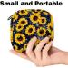 Women's Yellow Sunflower Binding-Up Bag | Tampon Storage with Zip Pockets - Stylish & Functional Menstrual Organizer - Buy Online on GoSupps.com
