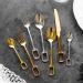 Cutlery Stainless Steel Cutlery Golden Set Stainless Steel Spoon Gold - Buy Online on GoSupps.com