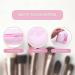 Travel Makeup Brush Holder 2 Pack - Silicon Portable Organizer for Face Brushes (Pink & Black) - Buy Online on GoSupps.com