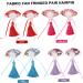 minkissy 3 Pairs Scalloped Tassel Hair Clip Toddler Hairpin Japanese-style Fabric Purple - Buy Online on GoSupps.com