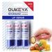 OUKEYA 3PCS Medicated Lip Balm Hydrating w/Petrolatum Shea Butter Beeswax 100% Natural Ingredients Organic Lip Butter Balm & Moisturizers Lip Repair For Dry Cracked Lips Overnight Lip Treatment
