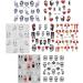 Halloween Nail Stickers - Day of The Dead Water Transfer Decals for DIY Nail Art | Skull Ghost Eye Spider Witch Horror Design | 25 Sheets for Halloween Party - Buy Online on GoSupps.com