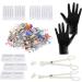 Xpircn 120PCS Piercing Kit Stainless Steel Acrylic 14G 16G - Piercing Jewelry Set with Nose, Septum, Lip, Tongue, Eyebrow, Tragus, Belly, Nipple Barbell Rings - Silver&Acrylic - Buy Online on GoSupps.com
