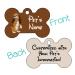 Fox and The Hound Double Sided Pet Id Tag for Dogs & Cats Personalized with 4 Lines of Text (Copper)