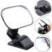 360 Adjustable Baby Car Mirror | Shatterproof Rearview Safety Mirror with Clip | Wide Angle Convex Mirror for Rear Kids, Babies, Infants - Buy Online on GoSupps.com